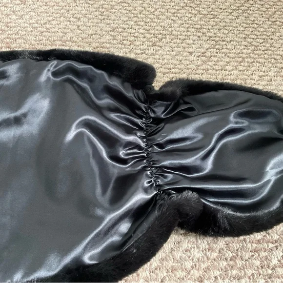 Faux Mink Fur Stole Shawl Wrap - Picture 10 of 13